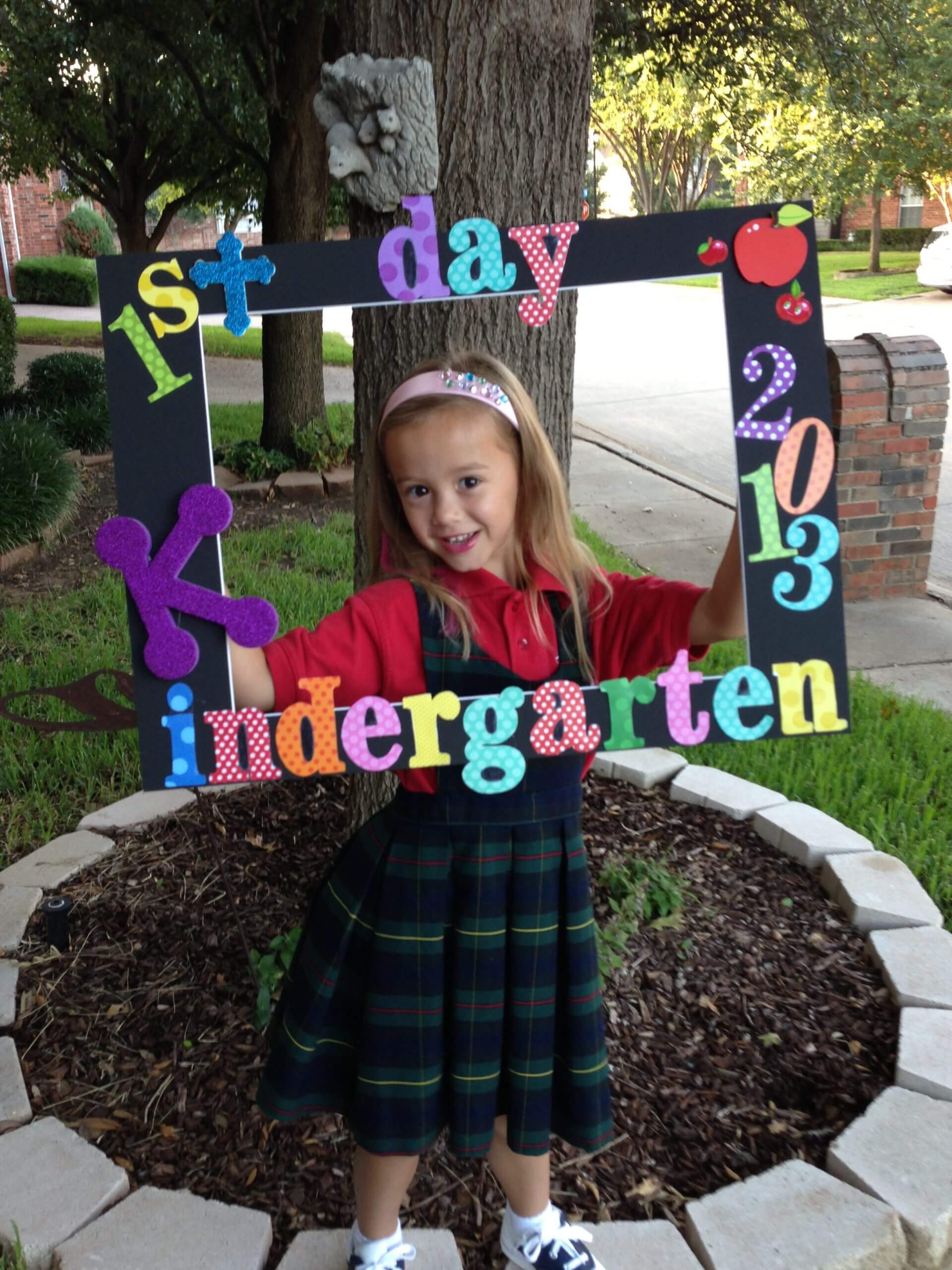 photo frame for 1st day of school