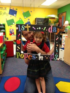 john and cyan first day - school photo frame