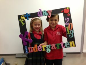 teagan loden first day - school photo frame