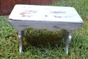 chalk paint stool