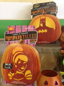 cinderalla and batman pumpkin talkers
