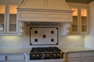 back splash in custom home