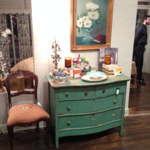 refinished dresser at kim hoegger home studio