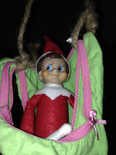 elf close up in swing