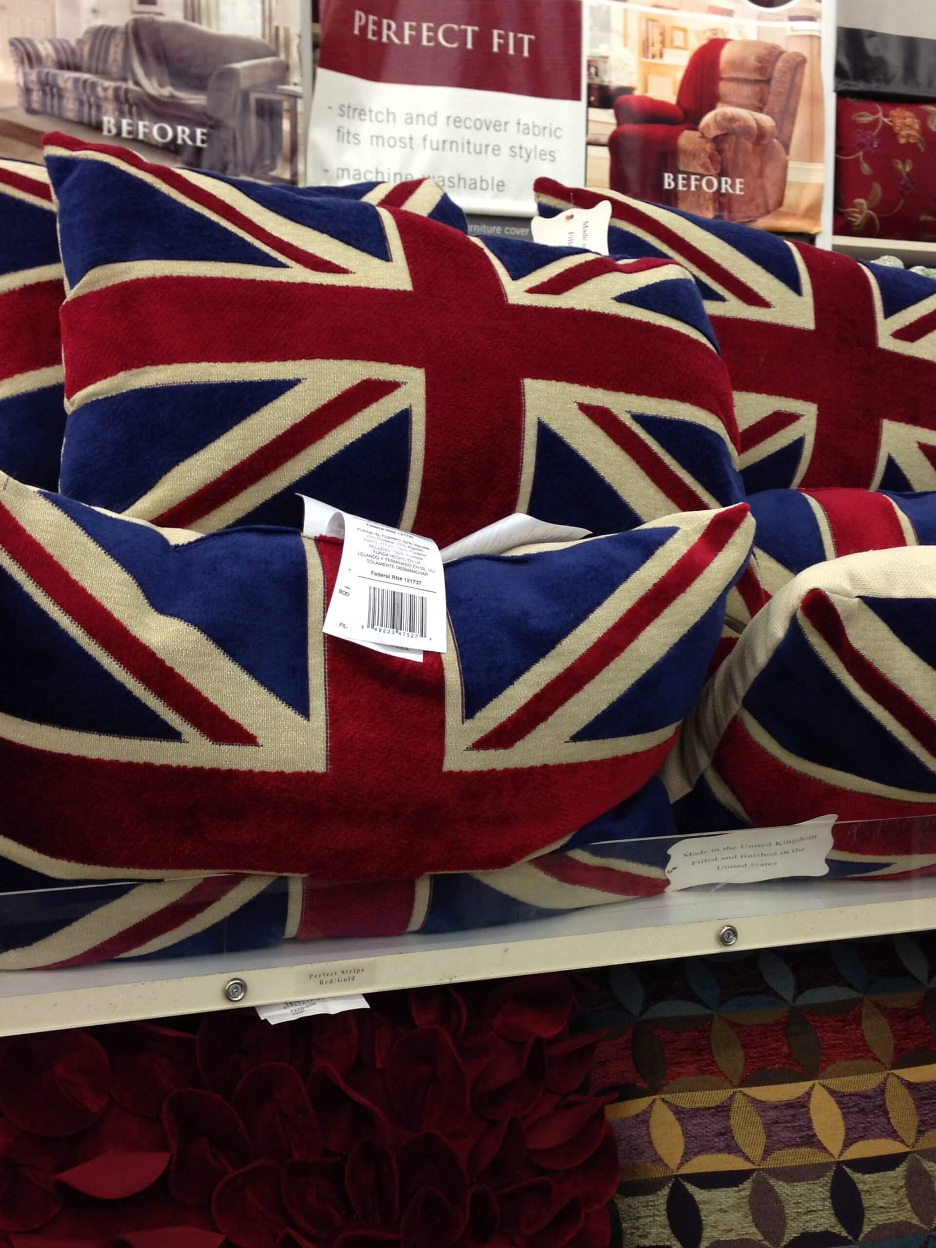 UK flag pillow