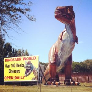 Dino world in Glen Rose Texas