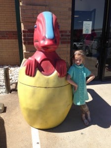 princess cupcake at dinosaur world