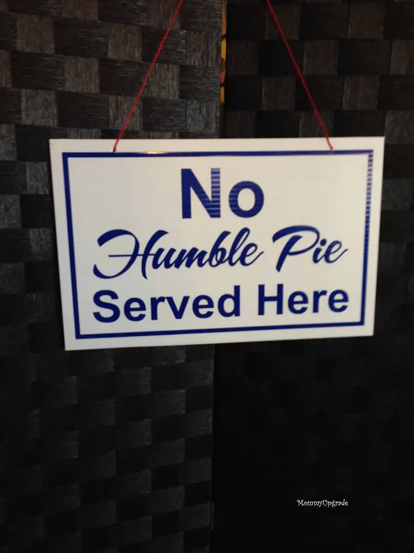 humble pie sign
