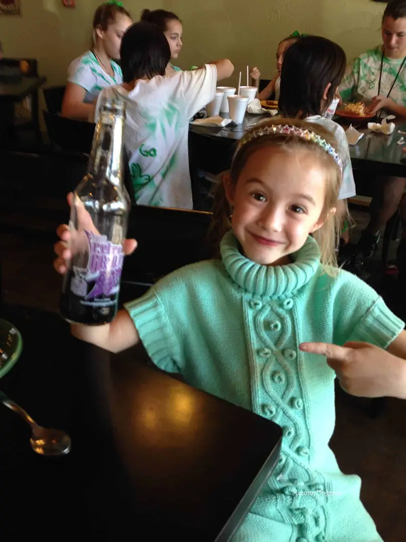 she likes the grape soda at pie peddlers princess cupcake likes grape soda