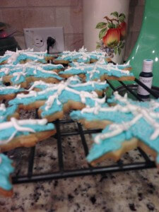 shortbread snowflake cookies
