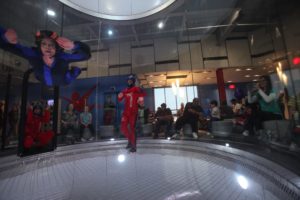 skydiving inside