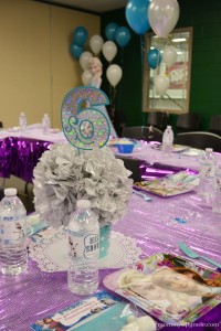 frozen centerpieces birthday party