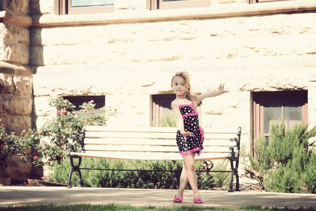 girl with dance costume