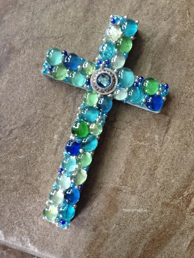 full view mosaic cross diy