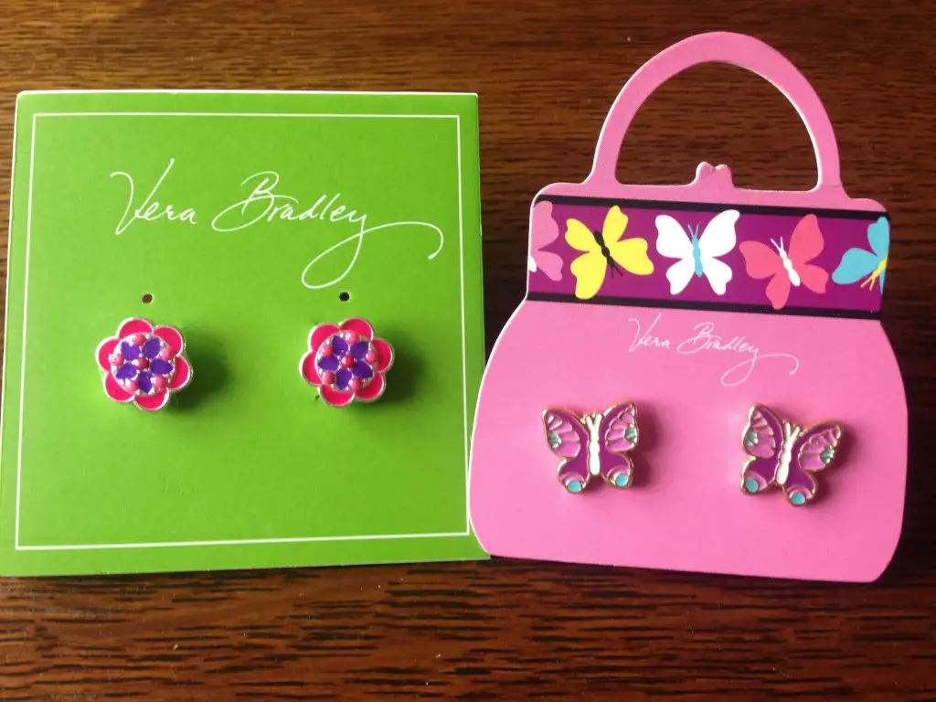 vera bradley beaded post earrings