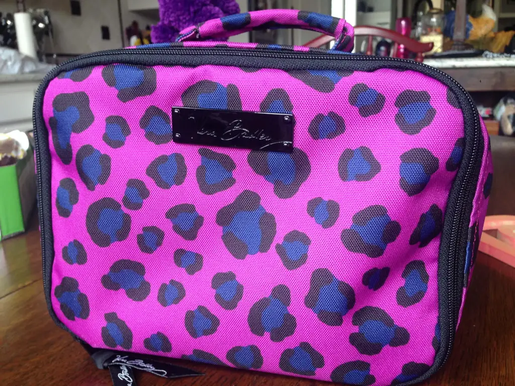 vera bradley lunch mate in leopard spots