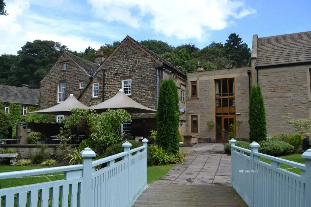View of back of Whitley Hall Hotel from Lake