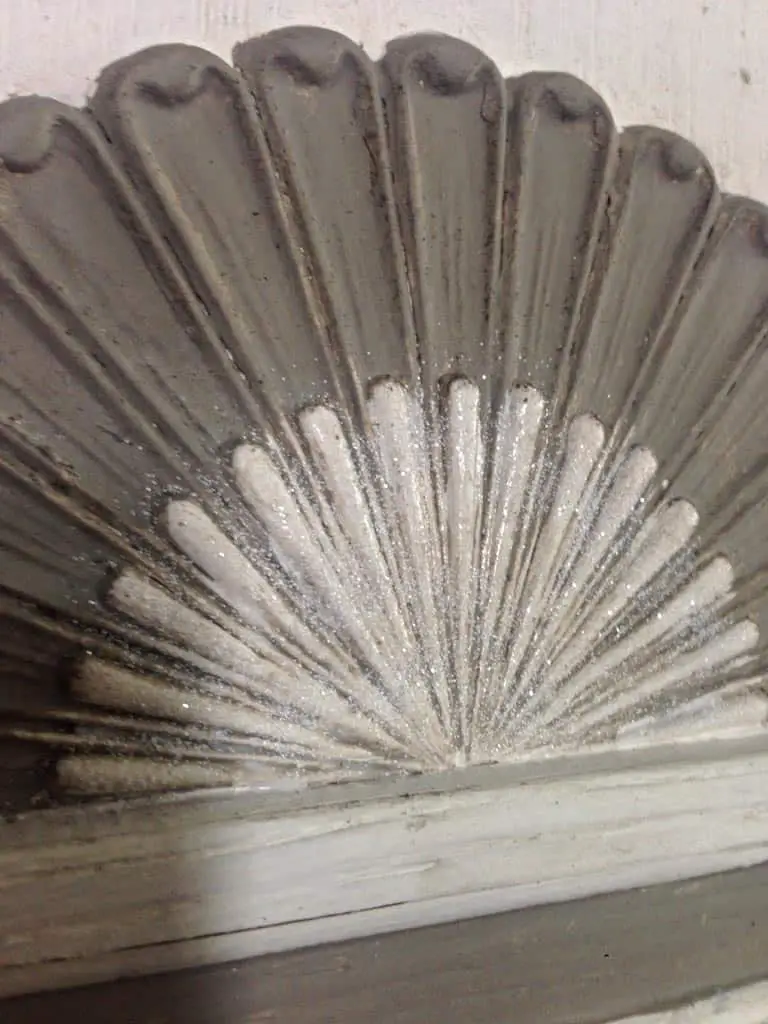 close up of chalk paint mirror close up of chalk paint mirror