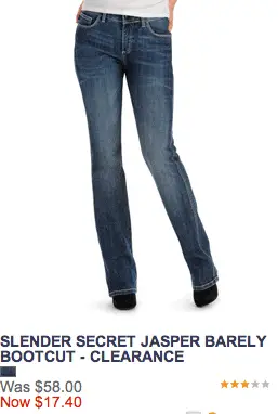 lee jeans wish list