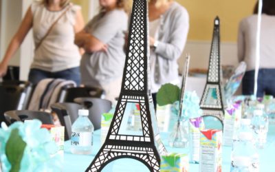 Girls Birthday Party | Blue Paris Pool Party