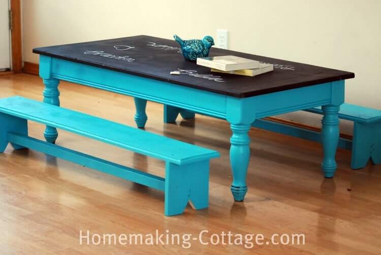 chalkboard table