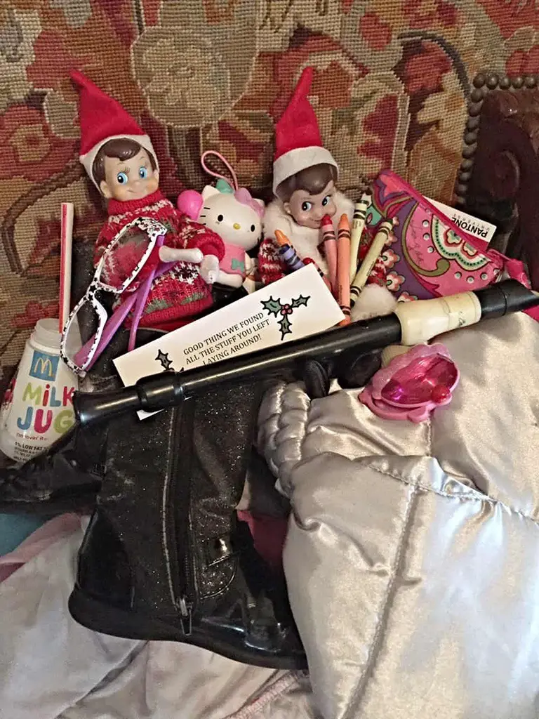 elf on the shelf clutter jail