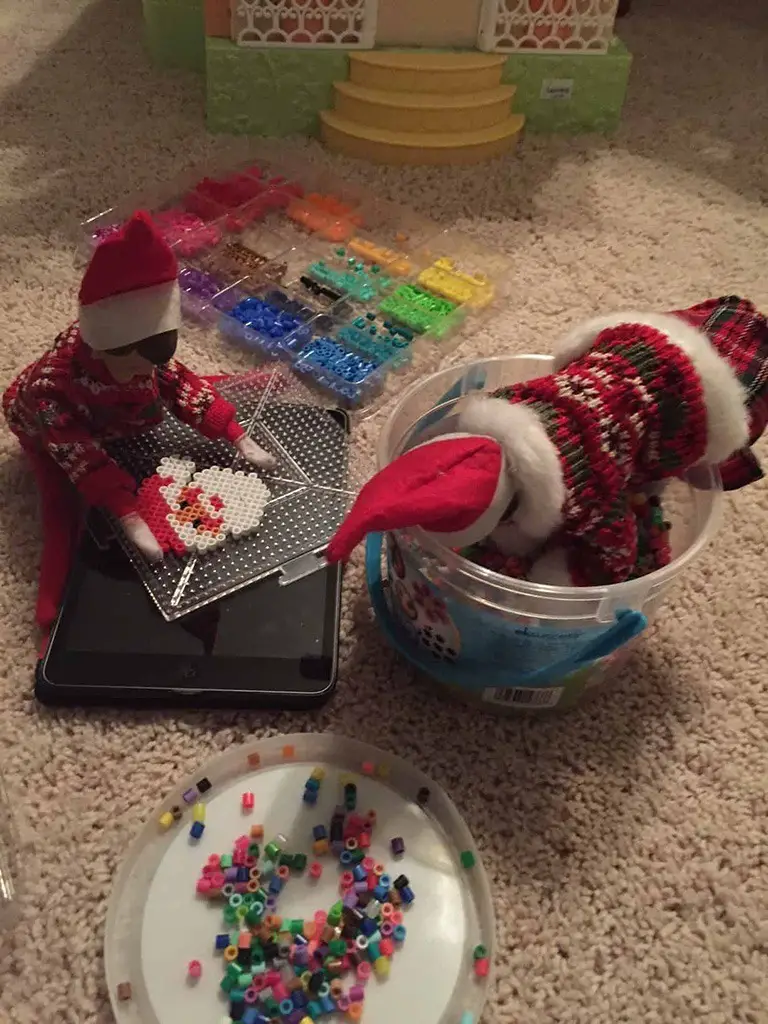 pearler beads elf on the shelf