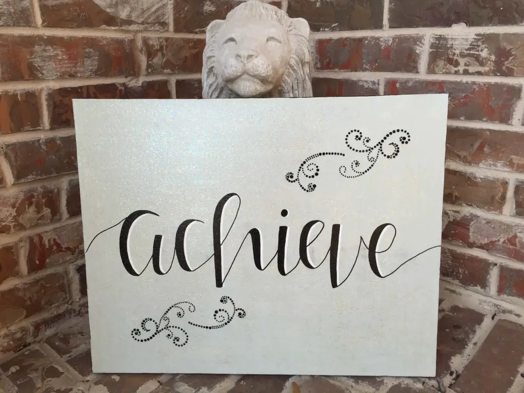 achieve lettering