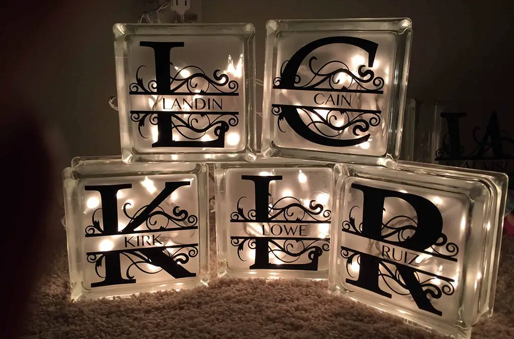 DIY Decorative Glass Block Crafts