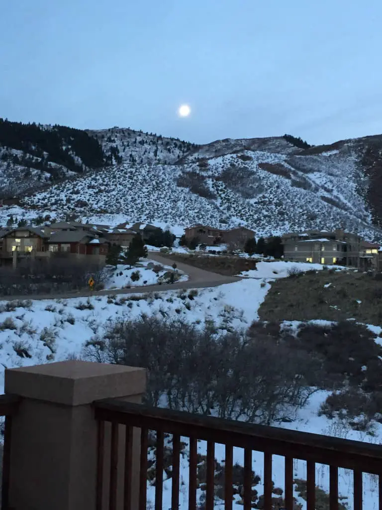 moon rise over littleton colorado