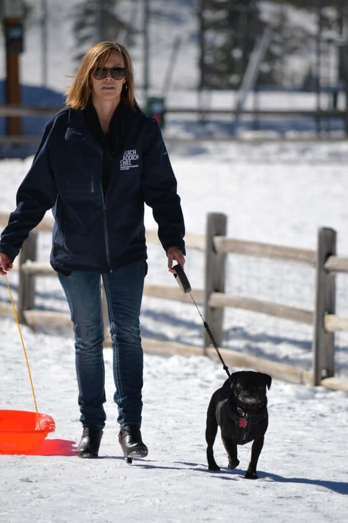 beau hits the slopes