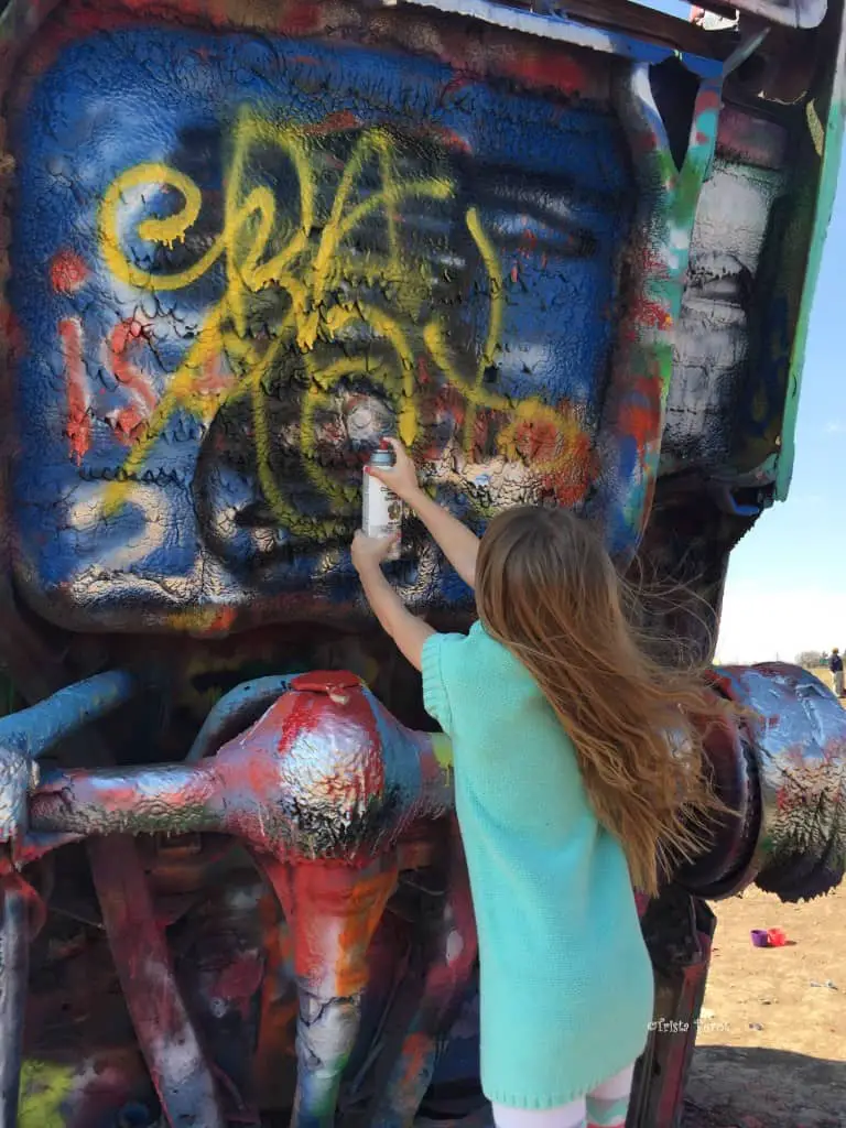 princess cupcake at cadillac ranch