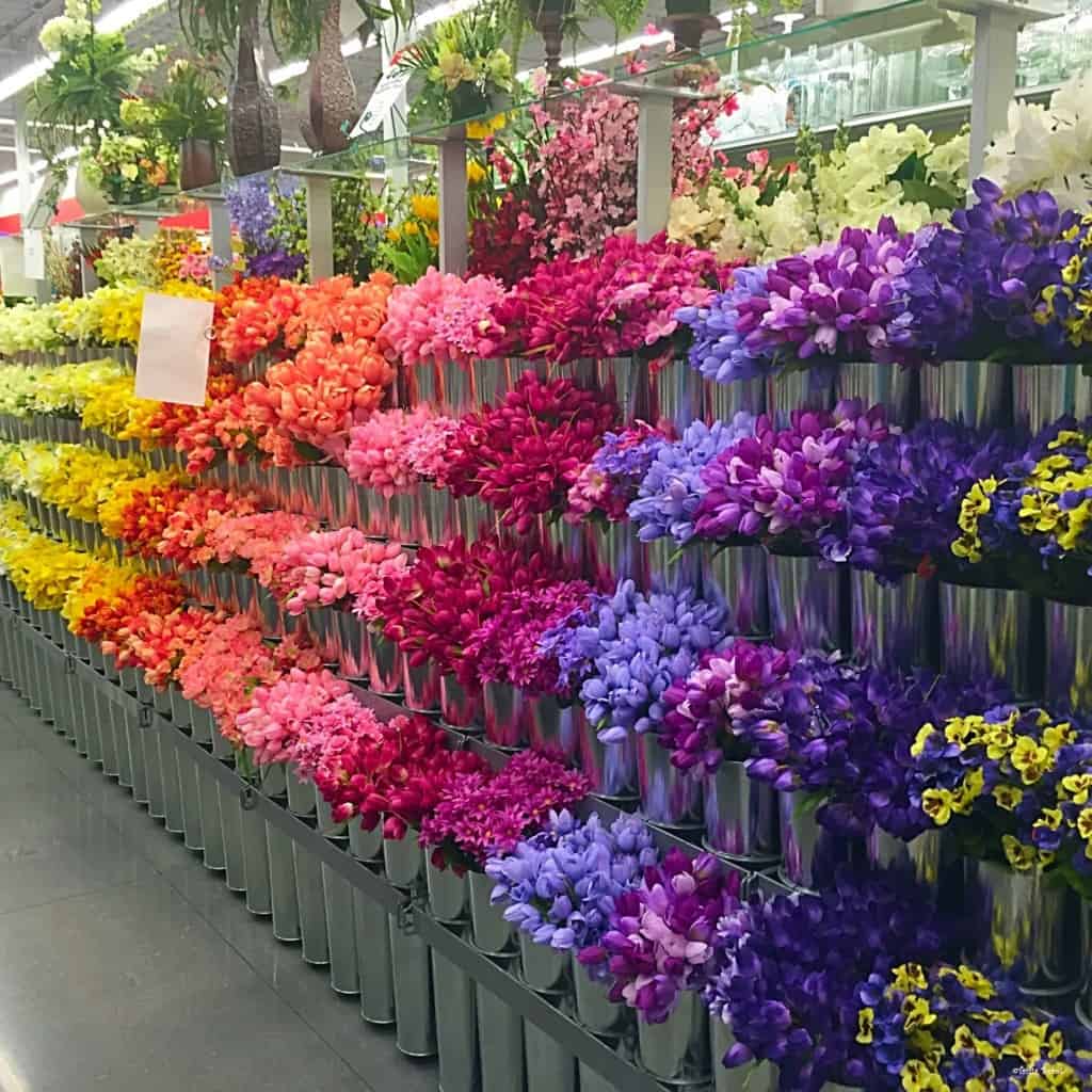 color blocked flowers at new Frisco Michaels