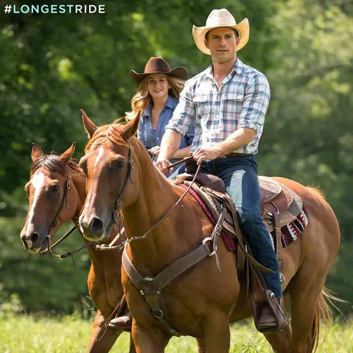 Couple on two horses