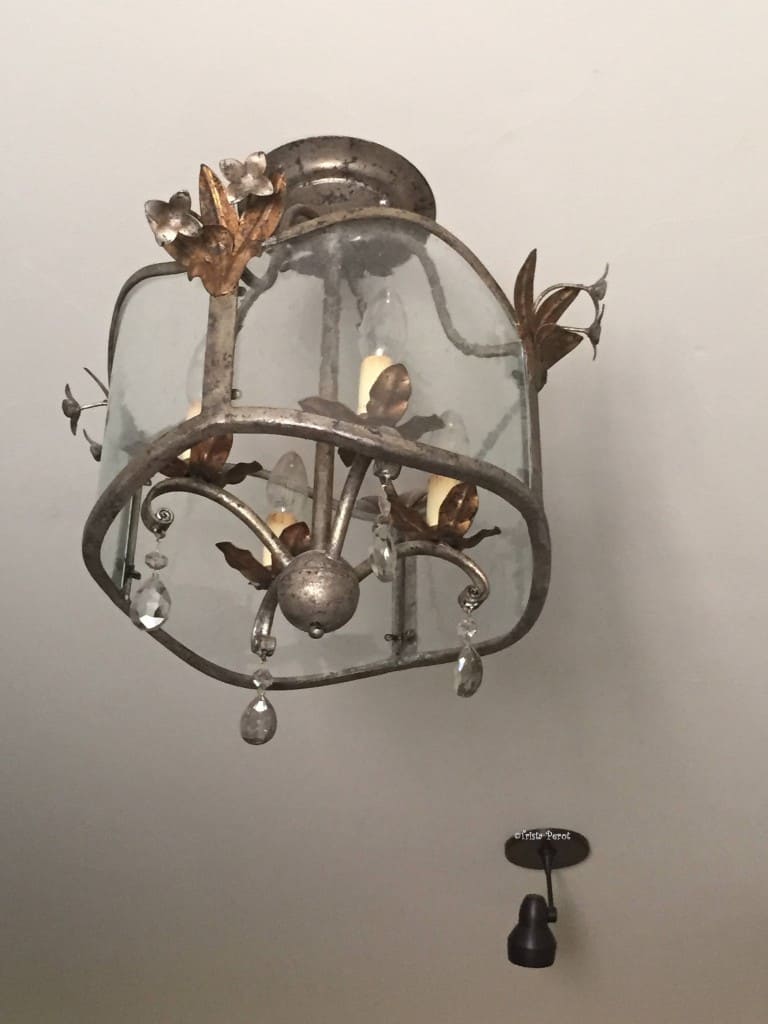 room chandelier at la fonda hotel