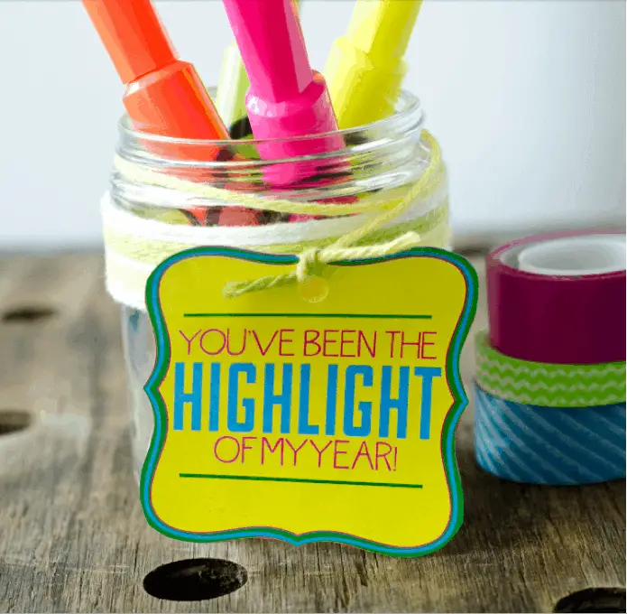 bunch of highlighters for teacher appreciation day