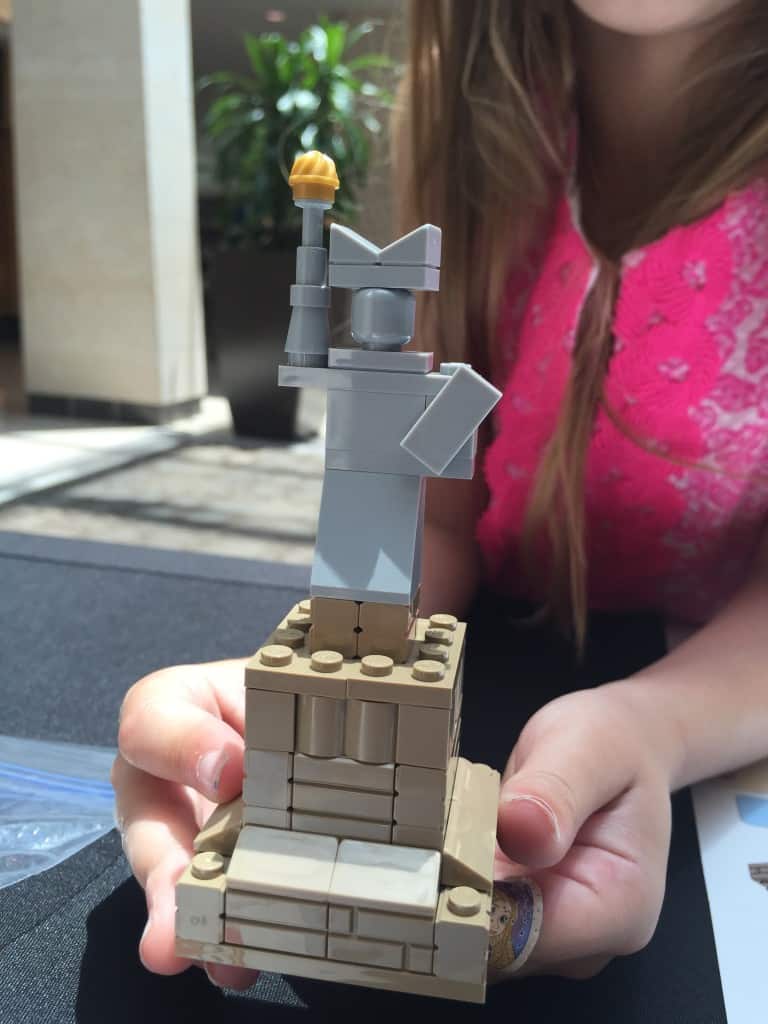 LEGO Statue of Liberty mini build LEGO Statue of Liberty mini build
