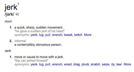 definition of jerk
