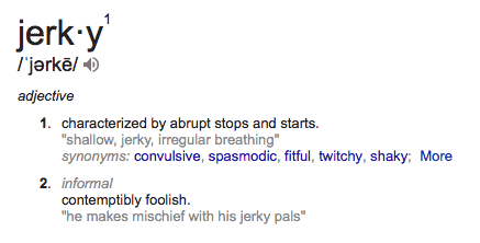 definition of jerky
