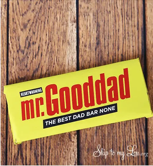 Mr Gooddad candy bar wrapper