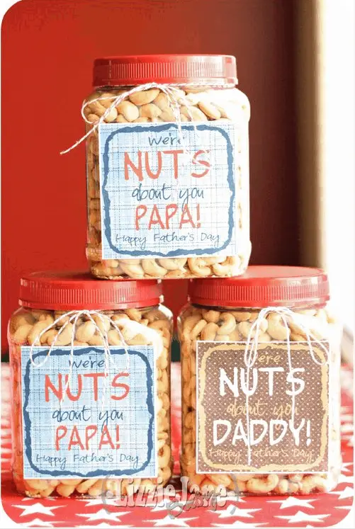 nuts about papa for fathers day free printable