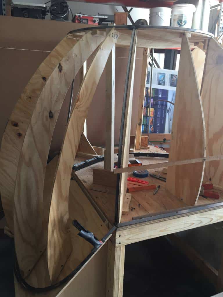 wooden dome for stained glass