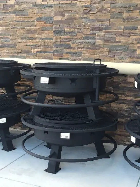 fire pits at Buc-ee's Terrell