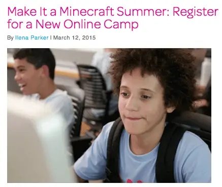 Minecraft camp