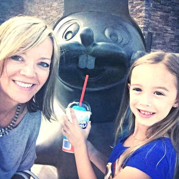 Posing with Buc-ee