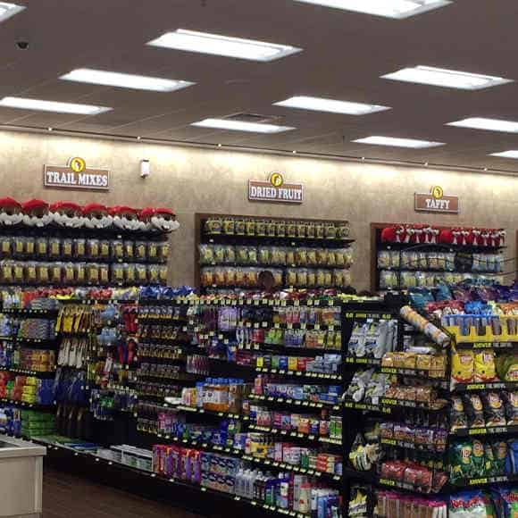 Aisles and aisles of stock to browse at Buc-ee's Terrell store