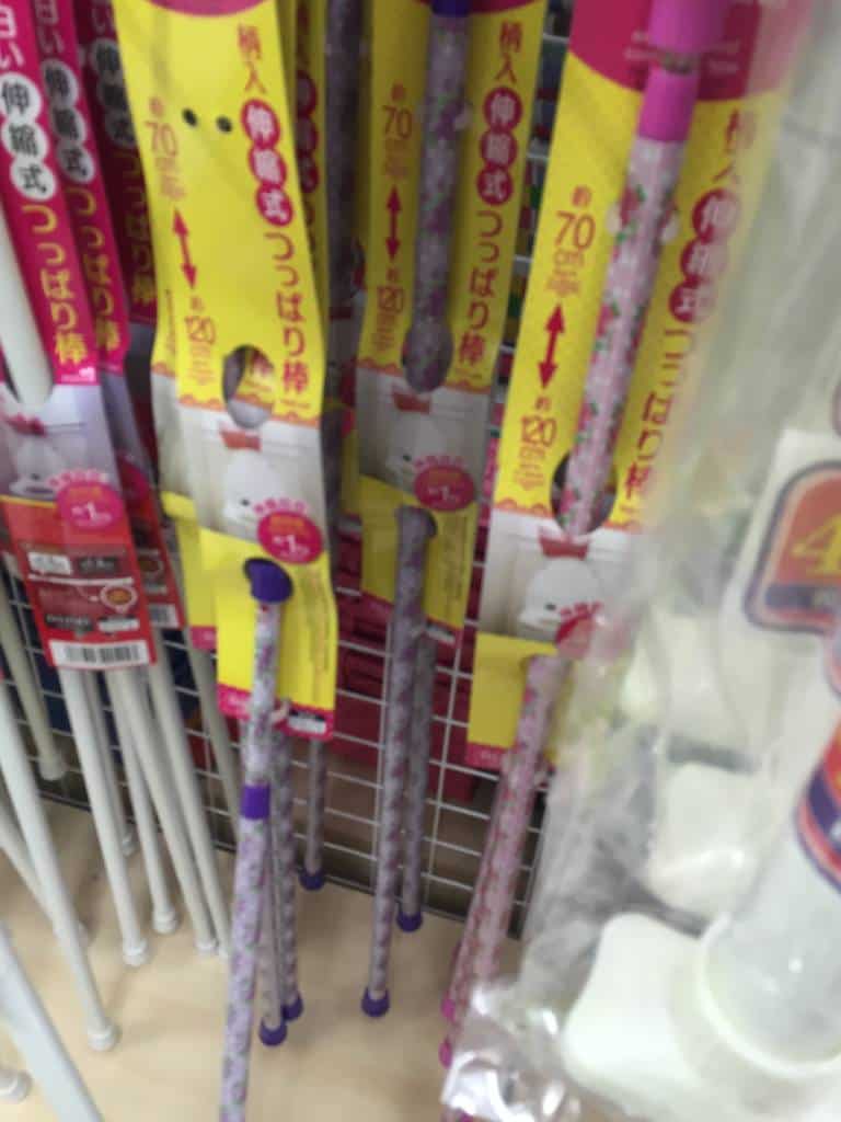 floral rods at DAISO
