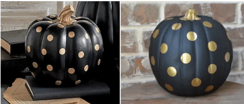 side by side look for less pumpkins