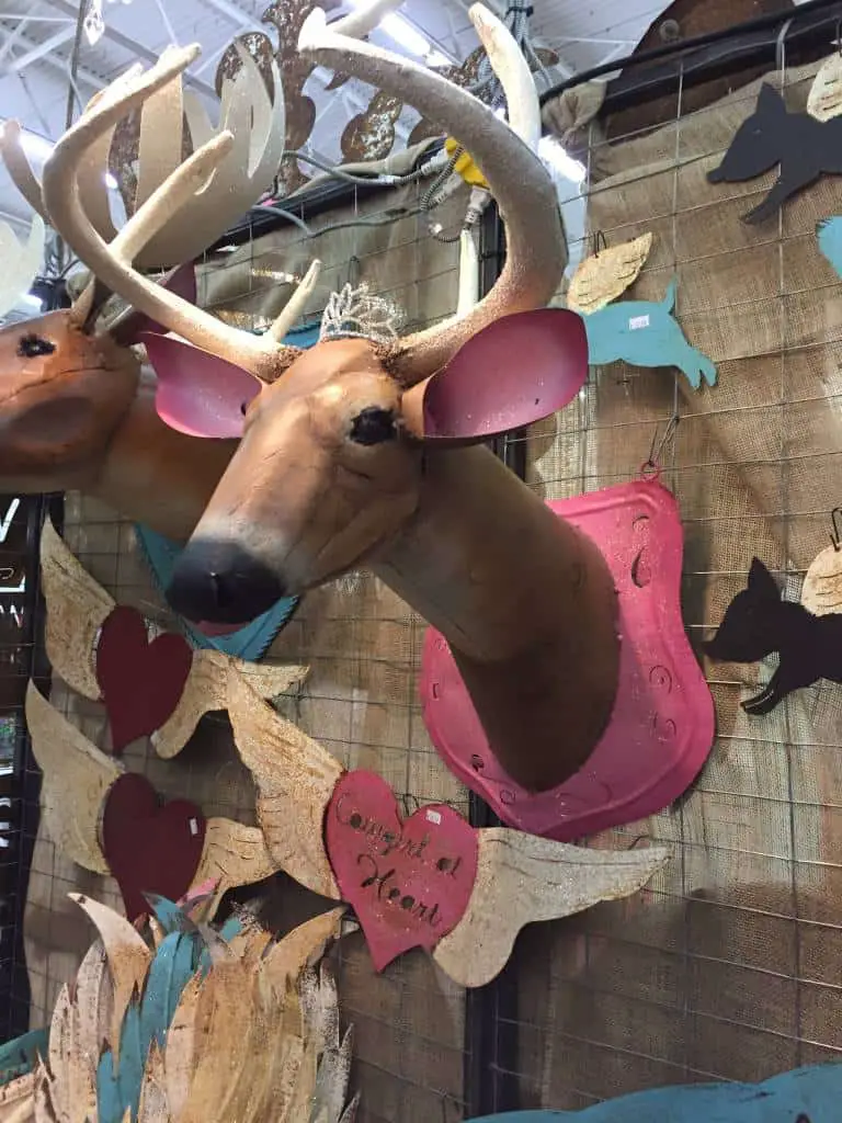 metal art deer from Iron Willow