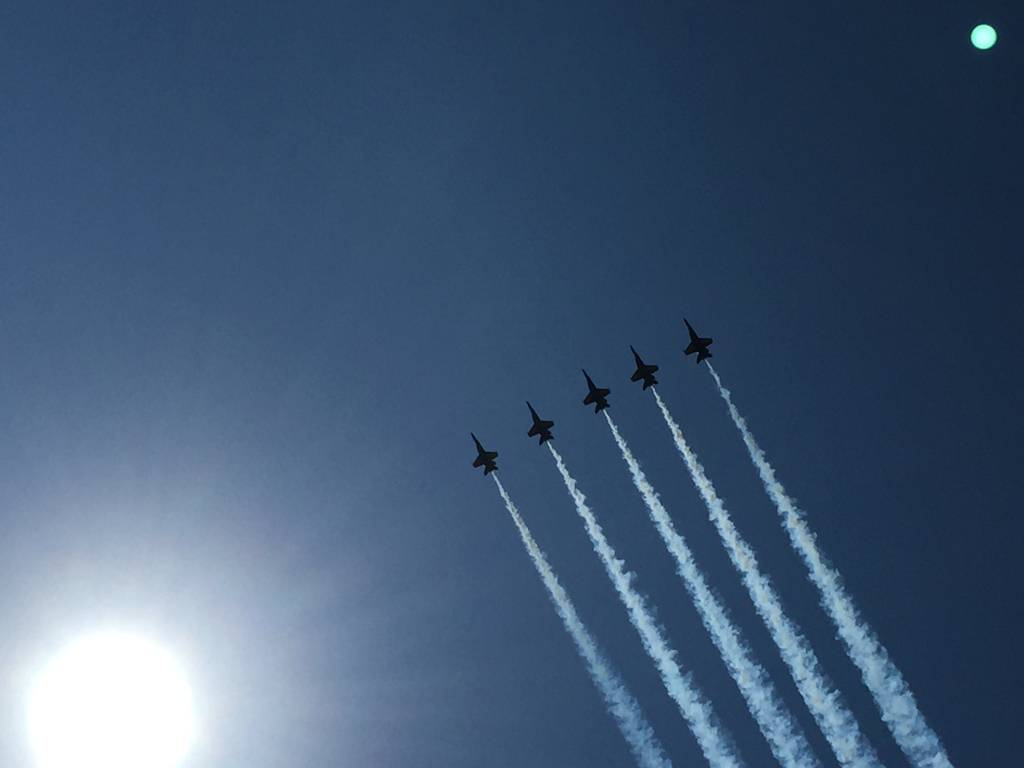 Blue Angels in the sun